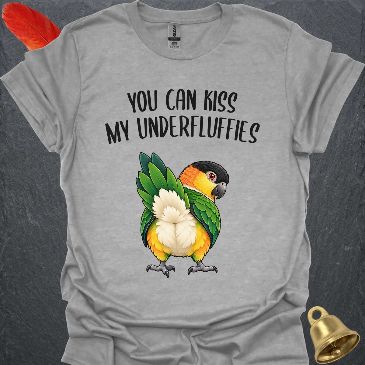 Black-Headed Caique Underfluffies T-Shirt