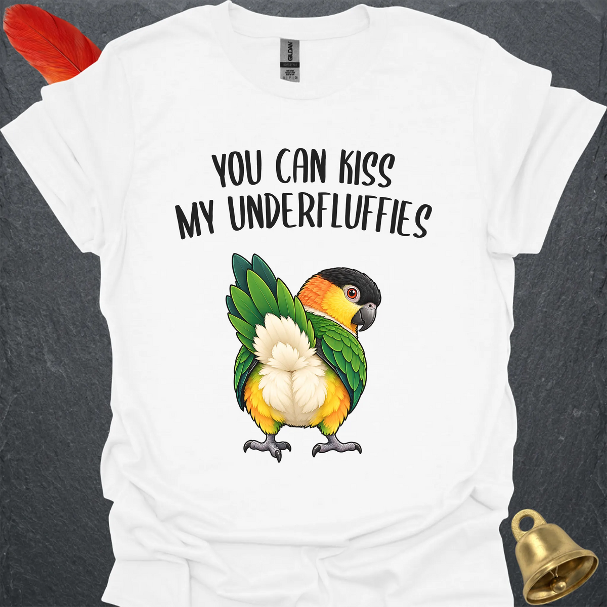 Black-Headed Caique Underfluffies T-Shirt