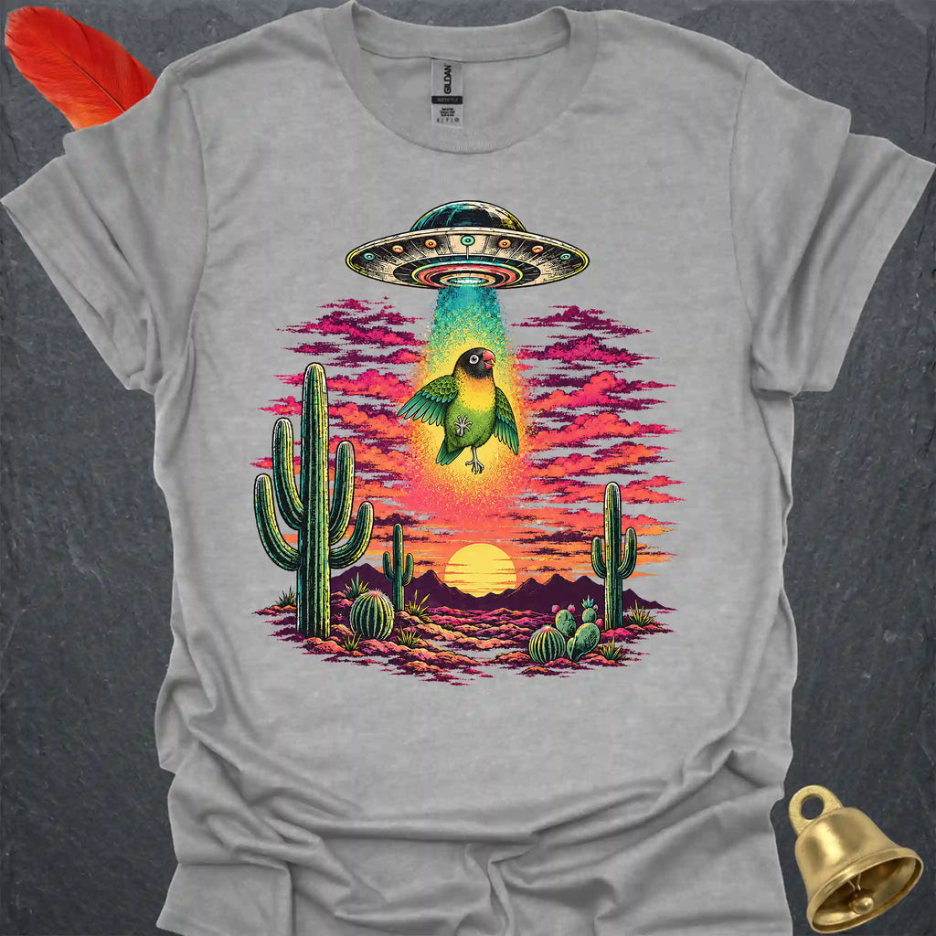 Black-Masked Lovebird Abduction T-Shirt