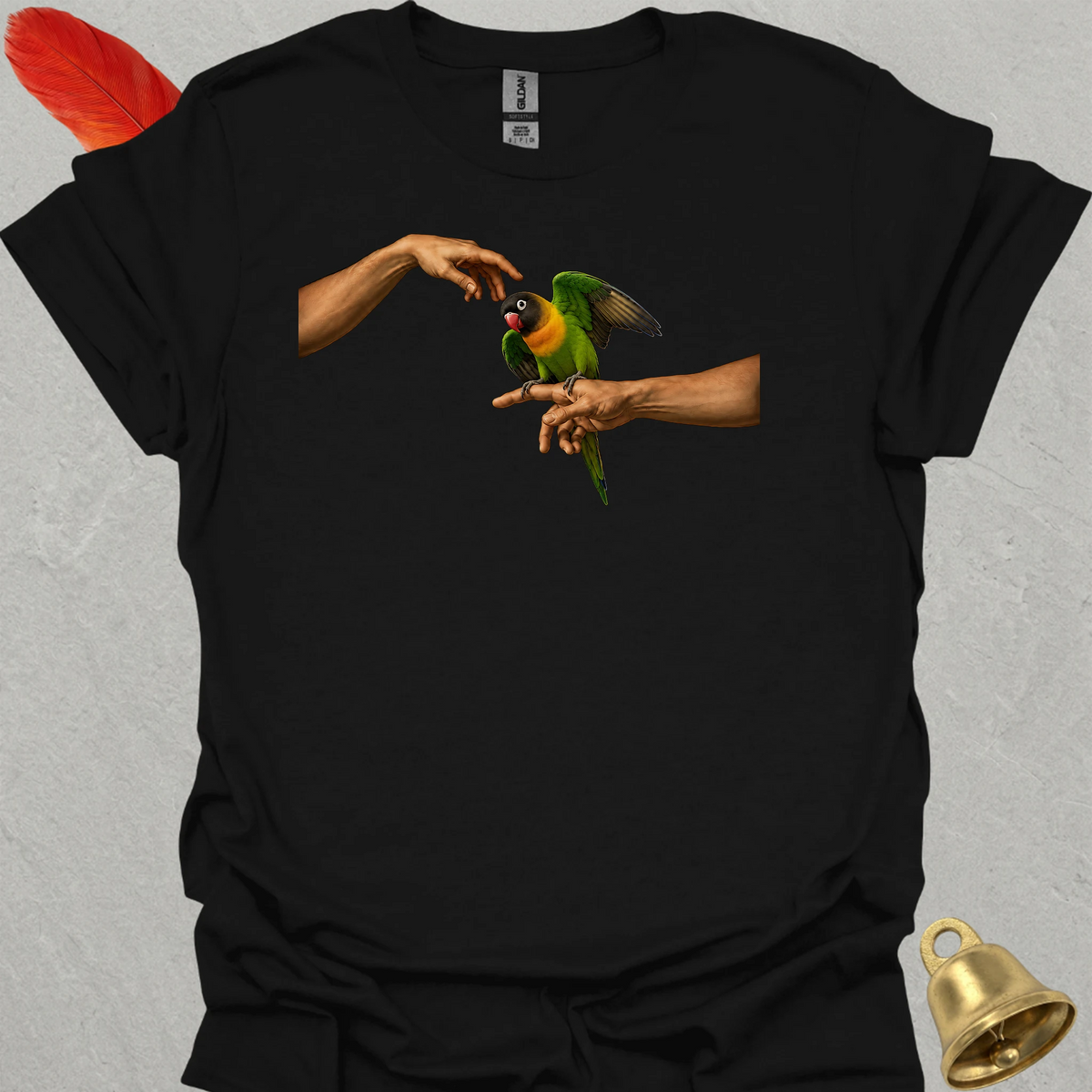 Black-Masked Lovebird Adam T-Shirt