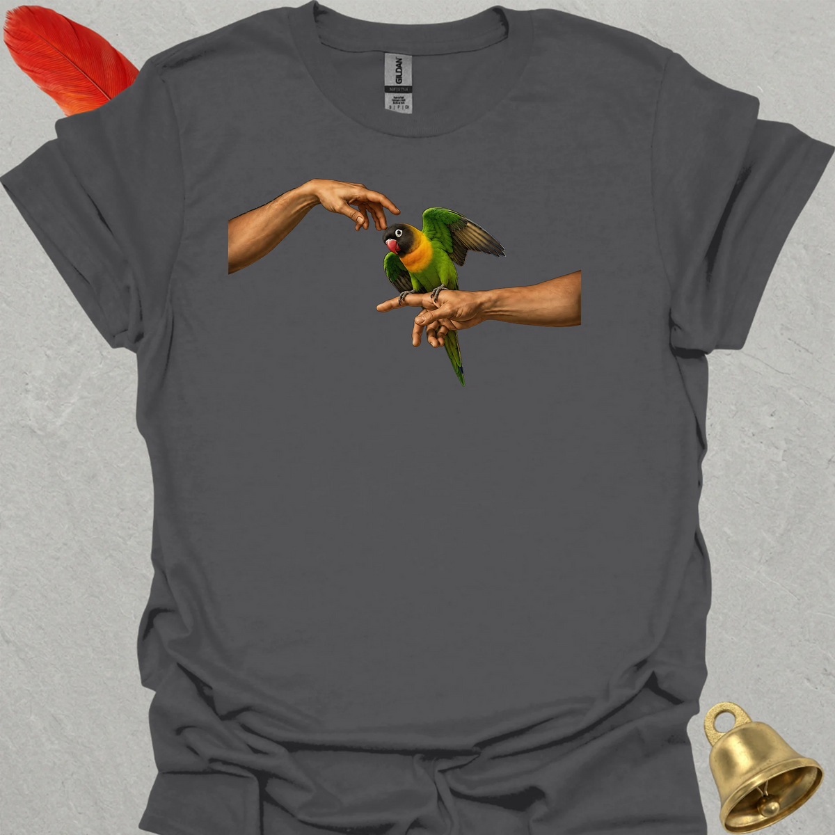 Black-Masked Lovebird Adam T-Shirt