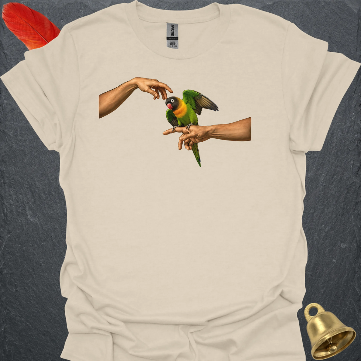Black-Masked Lovebird Adam T-Shirt