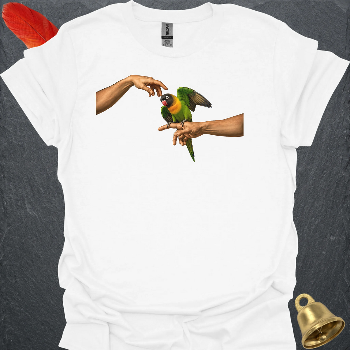 Black-Masked Lovebird Adam T-Shirt