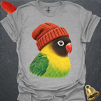 Black-Masked Lovebird Beanie T-Shirt