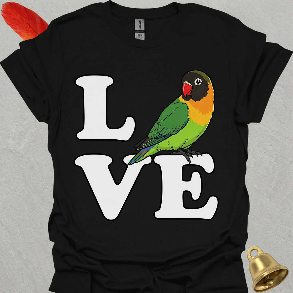 Black-Masked Lovebird Bird Love T-Shirt