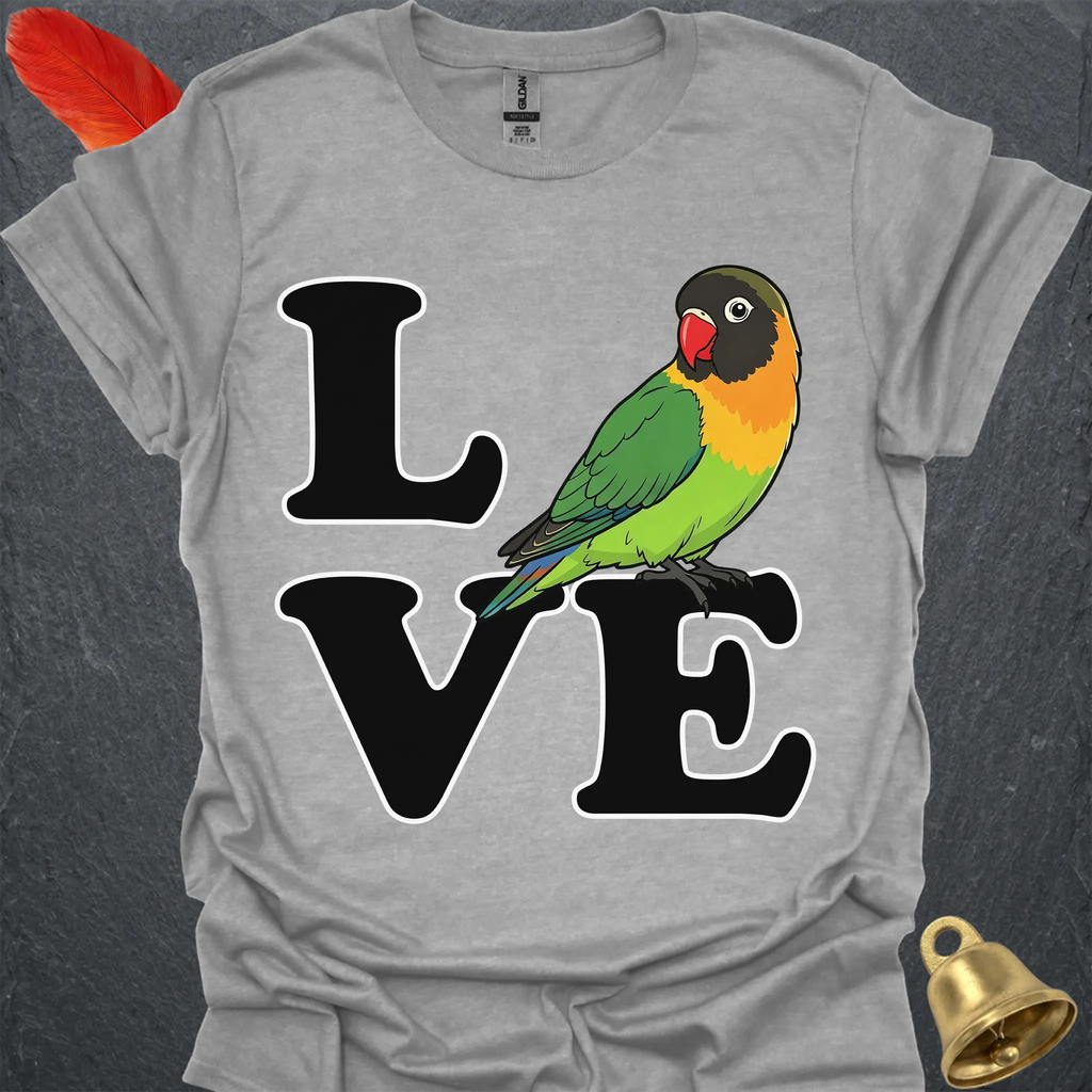Black-Masked Lovebird Bird Love T-Shirt