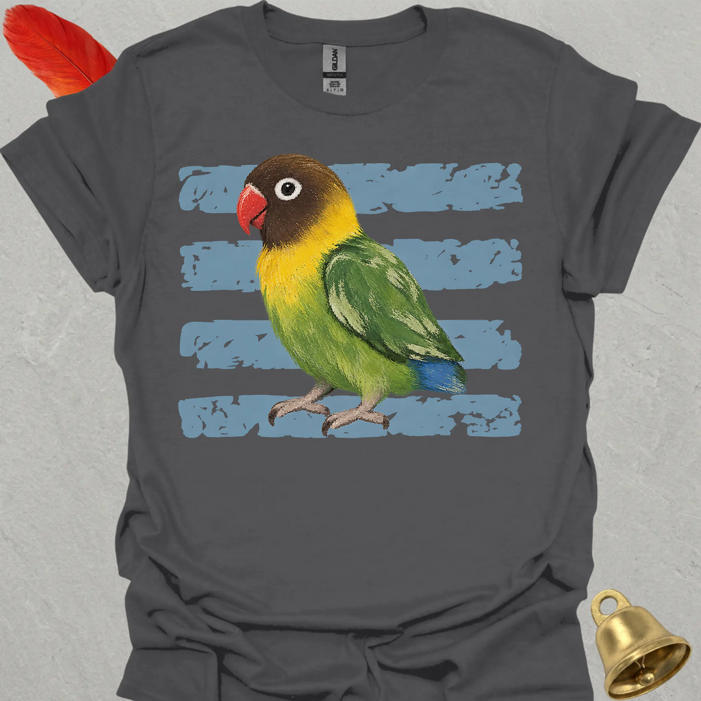 Black-Masked Lovebird Brush T-Shirt