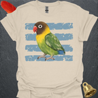 Black-Masked Lovebird Brush T-Shirt