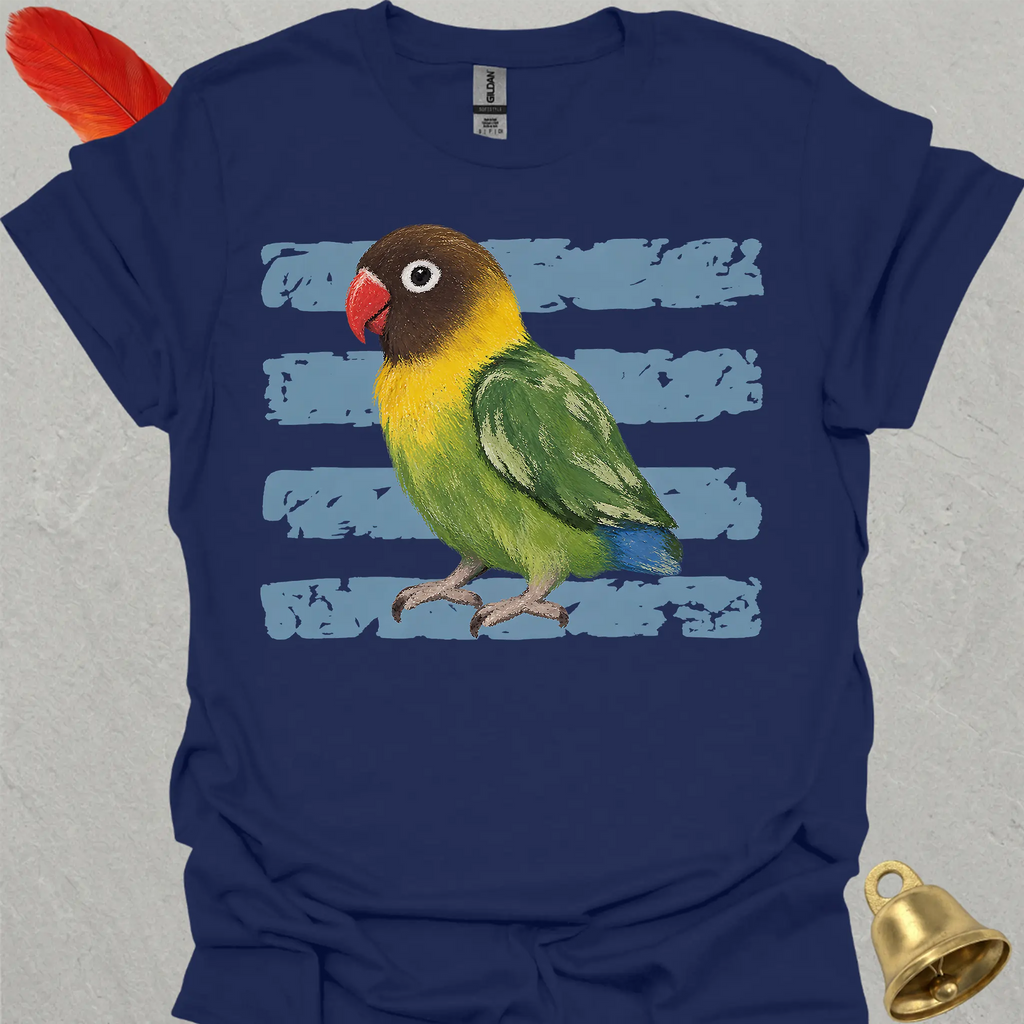 Black-Masked Lovebird Brush T-Shirt