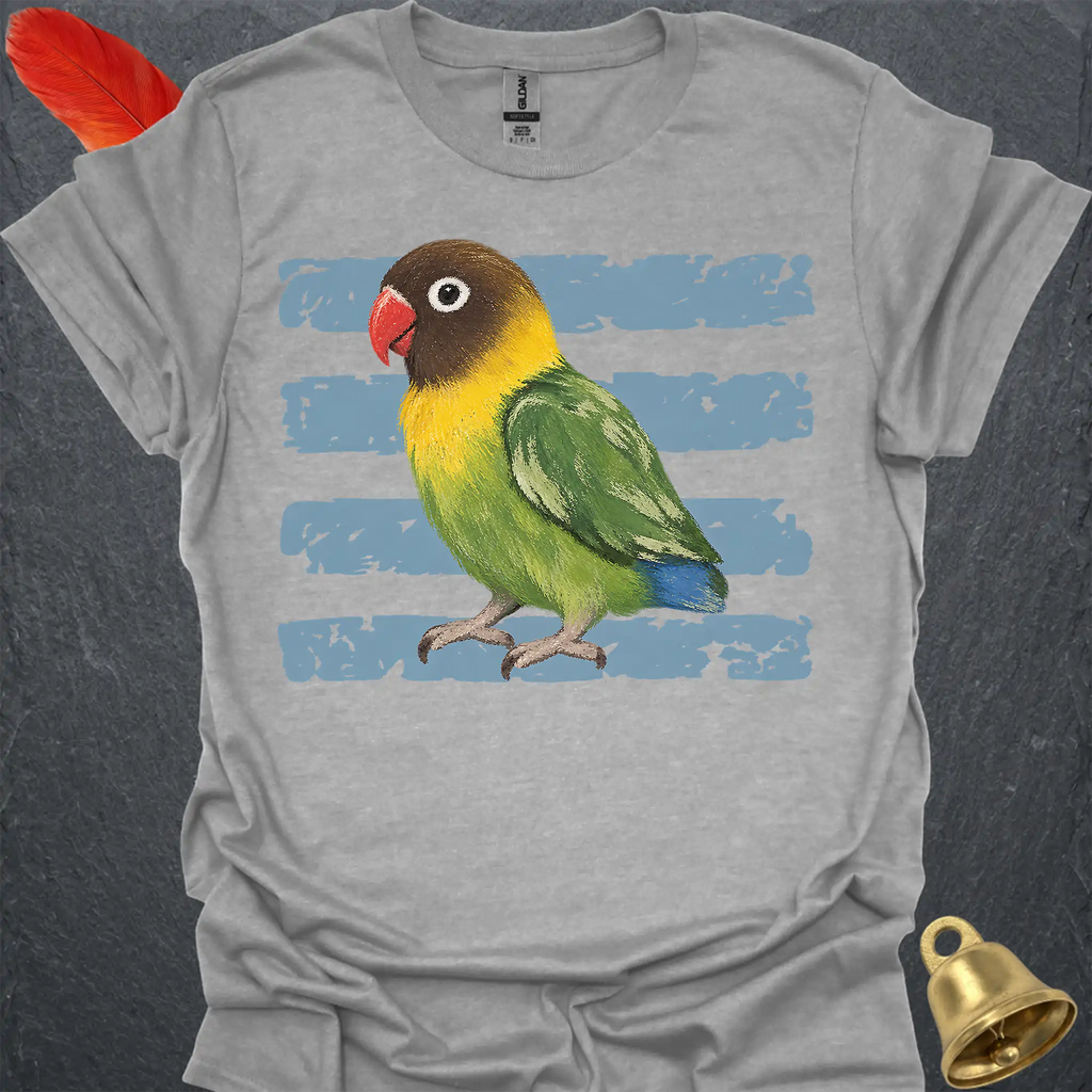 Black-Masked Lovebird Brush T-Shirt