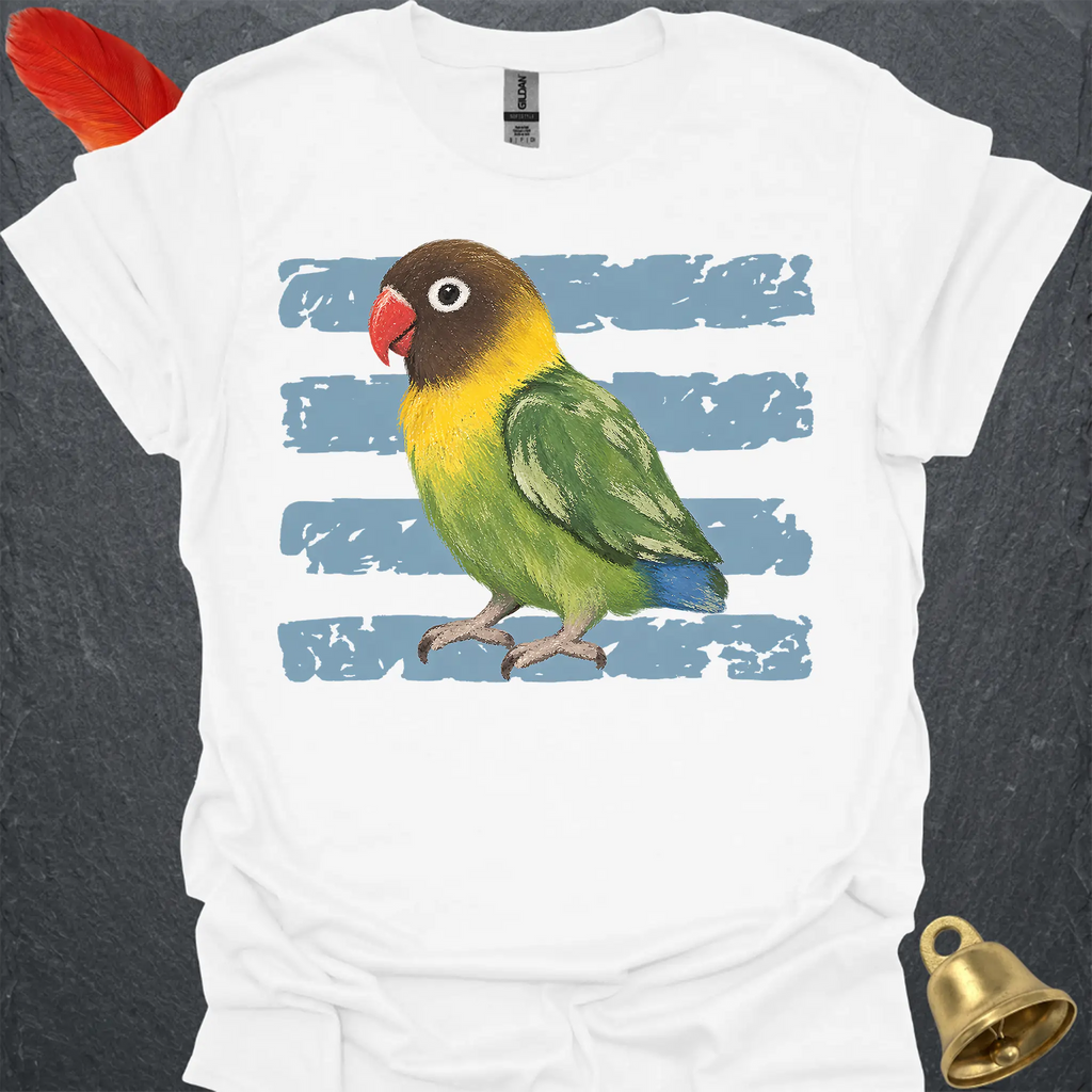 Black-Masked Lovebird Brush T-Shirt