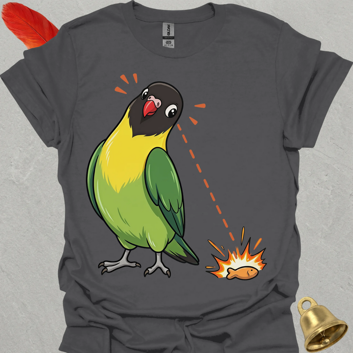 Black-Masked Lovebird Eye on Prize T-Shirt