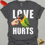 Black-Masked Lovebird Love Hurts T-Shirt