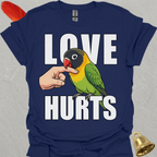Black-Masked Lovebird Love Hurts T-Shirt