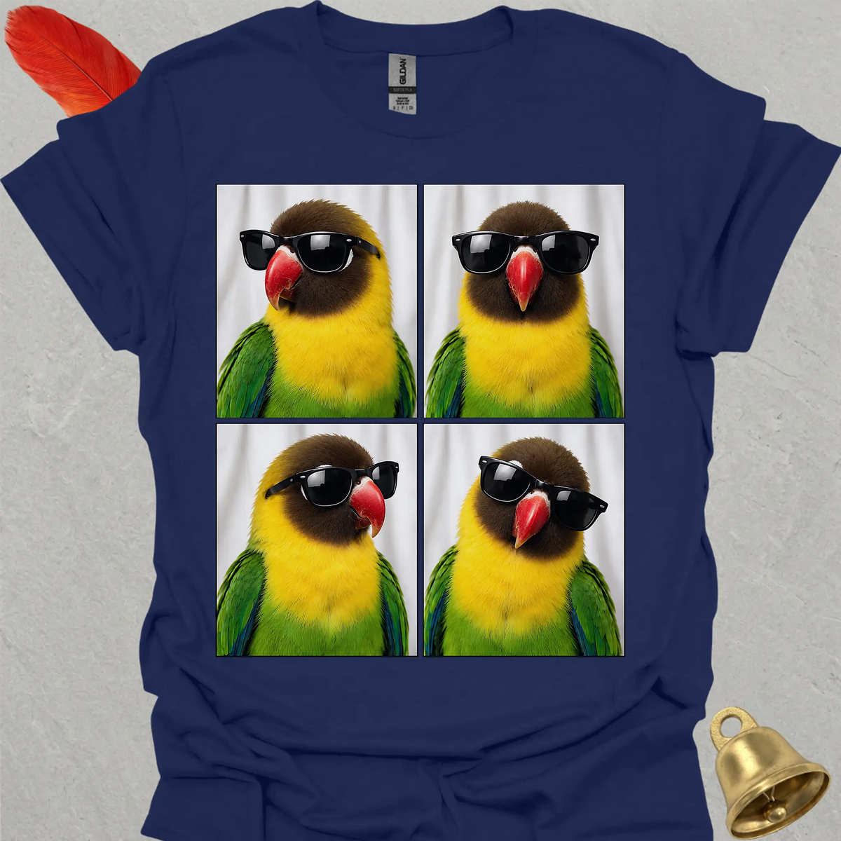 Black-Masked Lovebird Photobooth T-Shirt
