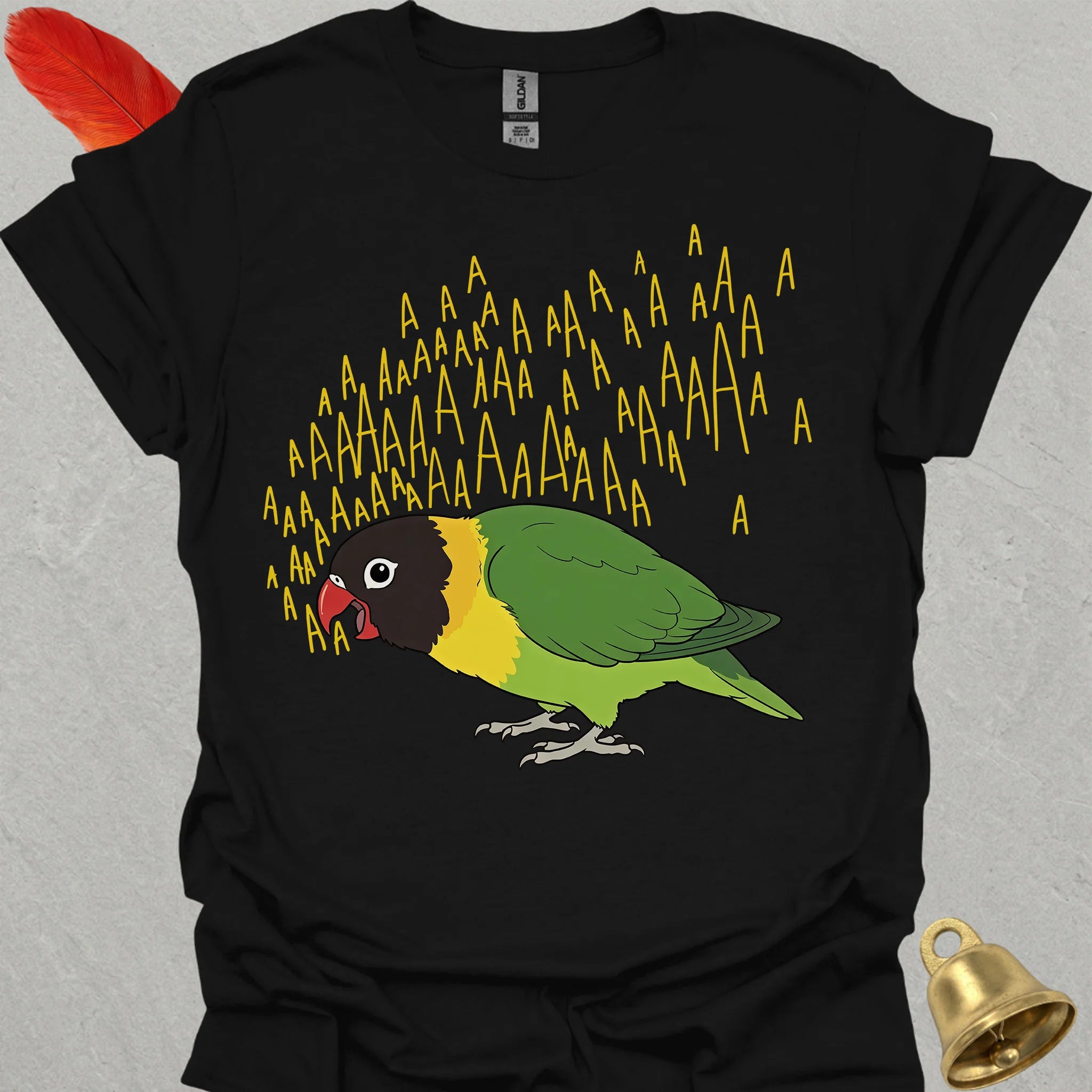 Black-Masked Lovebird Scream T-Shirt