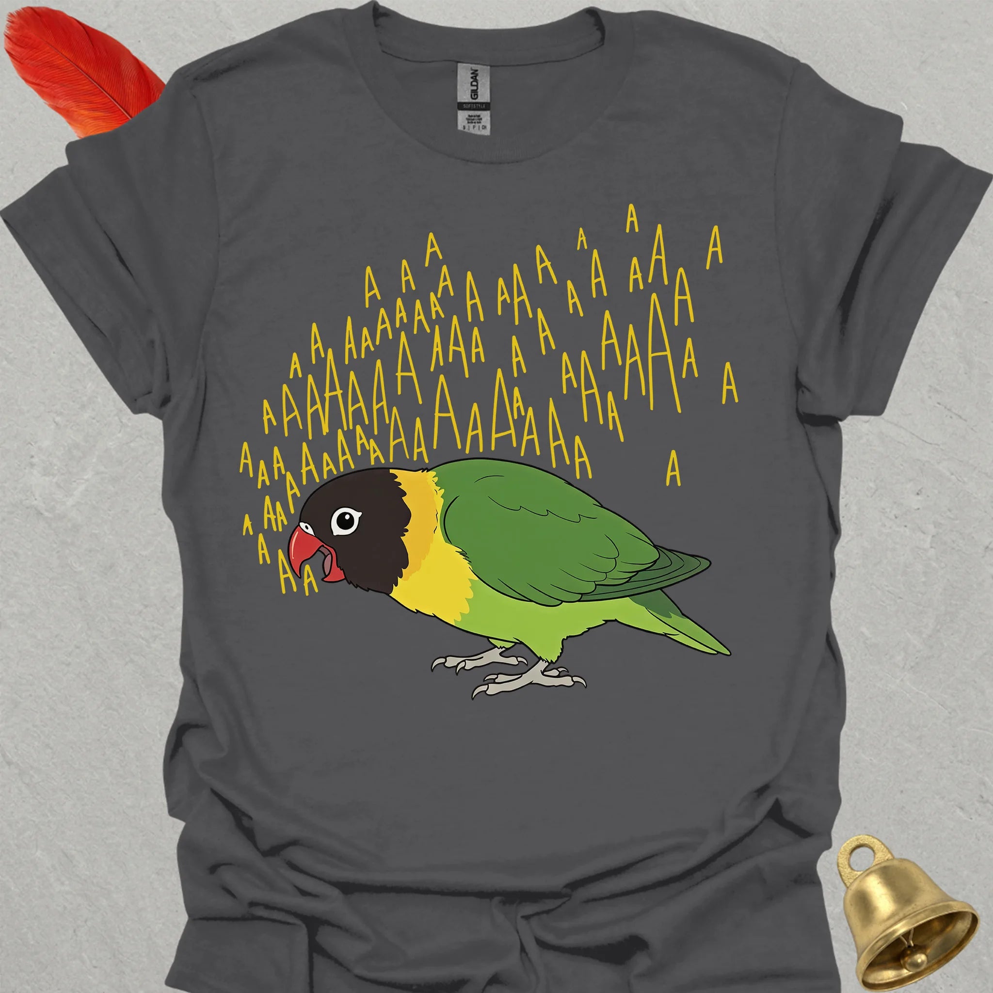 Black-Masked Lovebird Scream T-Shirt