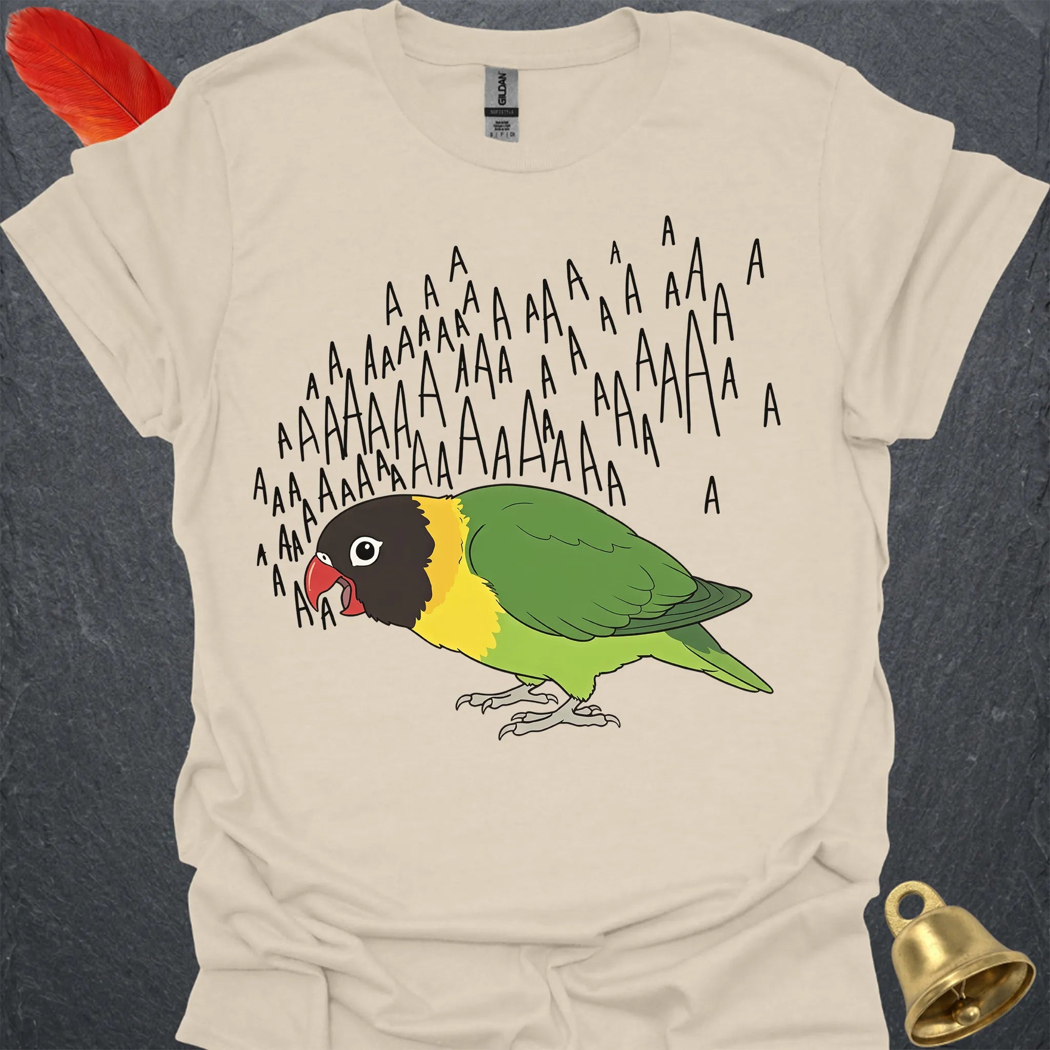 Black-Masked Lovebird Scream T-Shirt