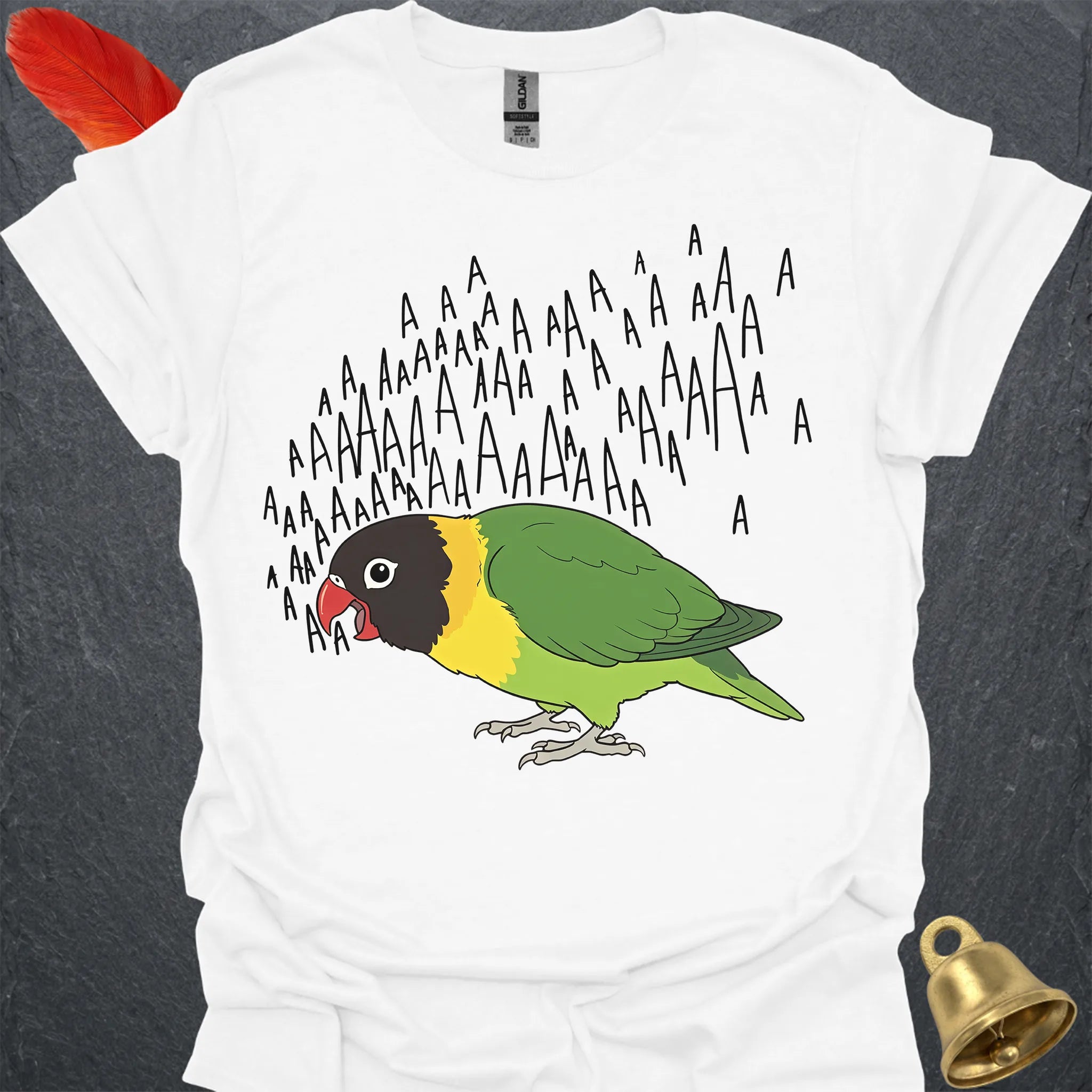 Black-Masked Lovebird Scream T-Shirt