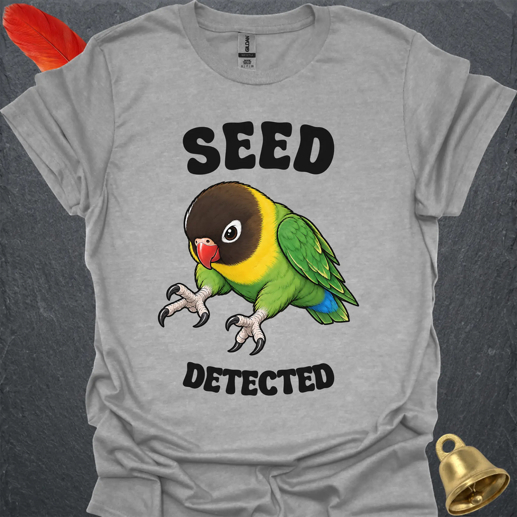 Black-Masked Lovebird Seed Detected T-Shirt