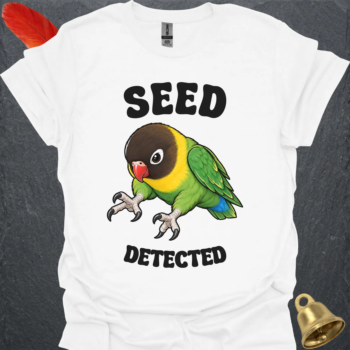 Black-Masked Lovebird Seed Detected T-Shirt