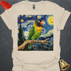 Black-Masked Lovebird Starry Night T-Shirt