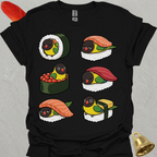 Black-Masked Lovebird Sushi T-Shirt