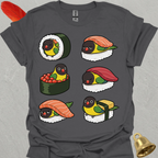 Black-Masked Lovebird Sushi T-Shirt