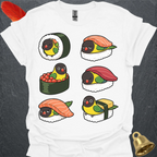 Black-Masked Lovebird Sushi T-Shirt