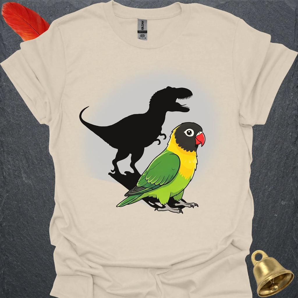 Black-Masked Lovebird T-Rex T-Shirt