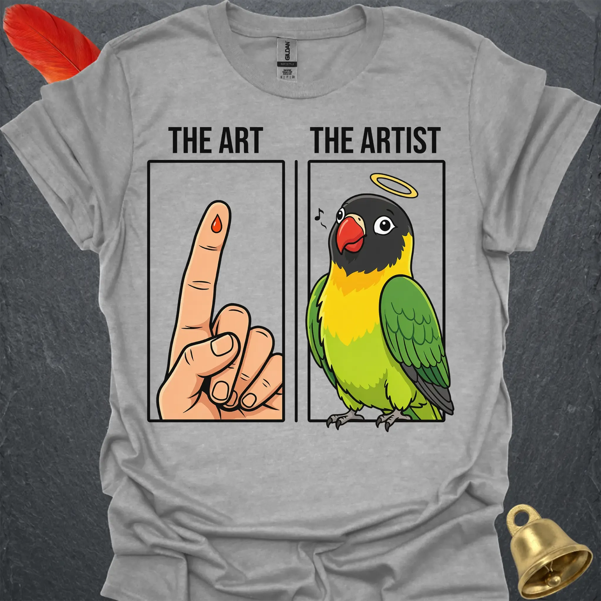 Black-Masked Lovebird The Artist T-Shirt