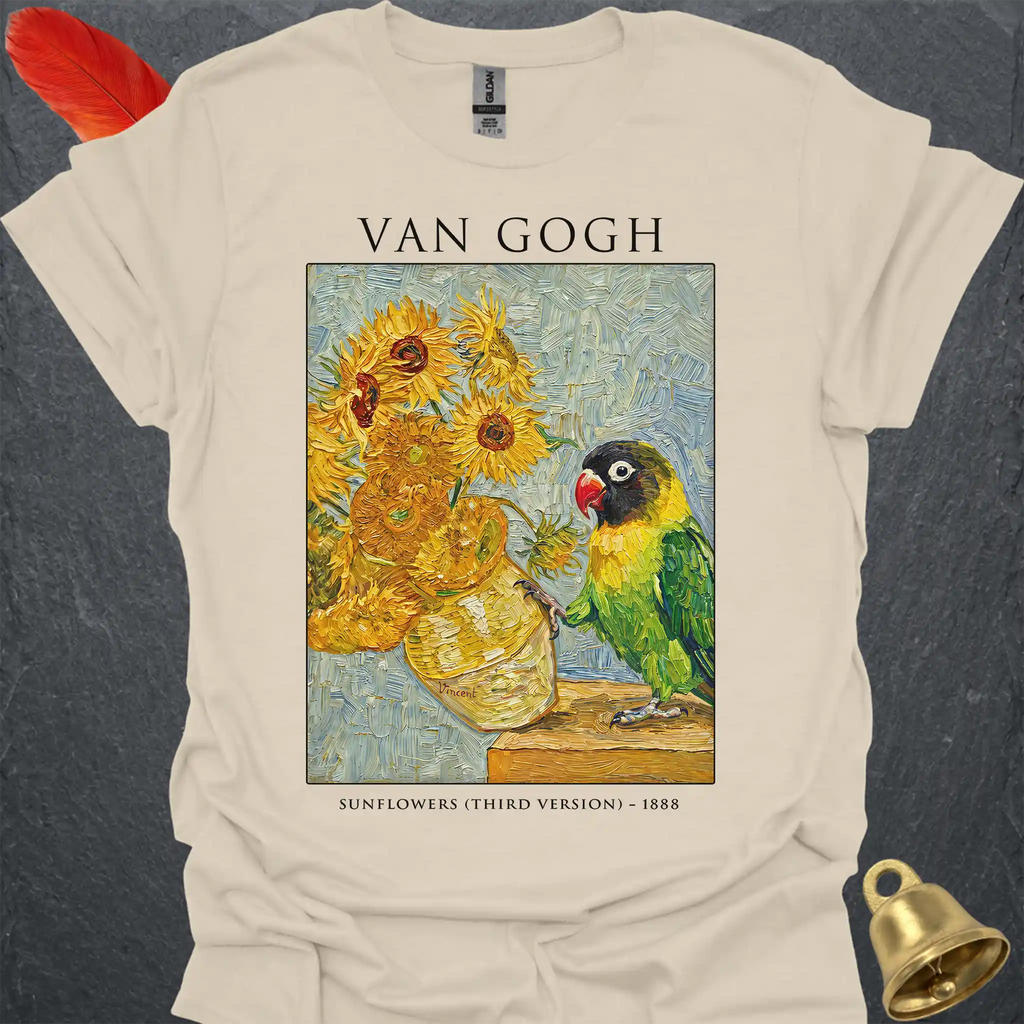 Black-Masked Lovebird Van Gogh T-Shirt