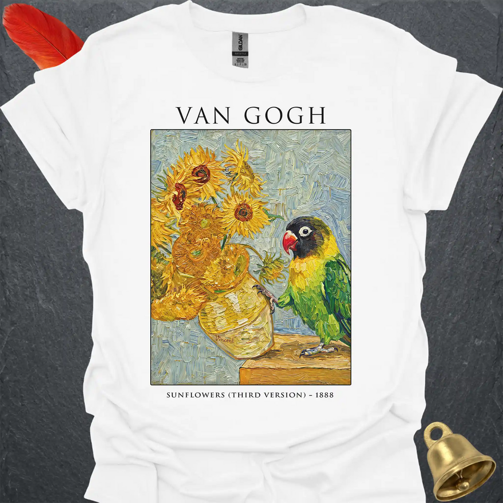 Black-Masked Lovebird Van Gogh T-Shirt