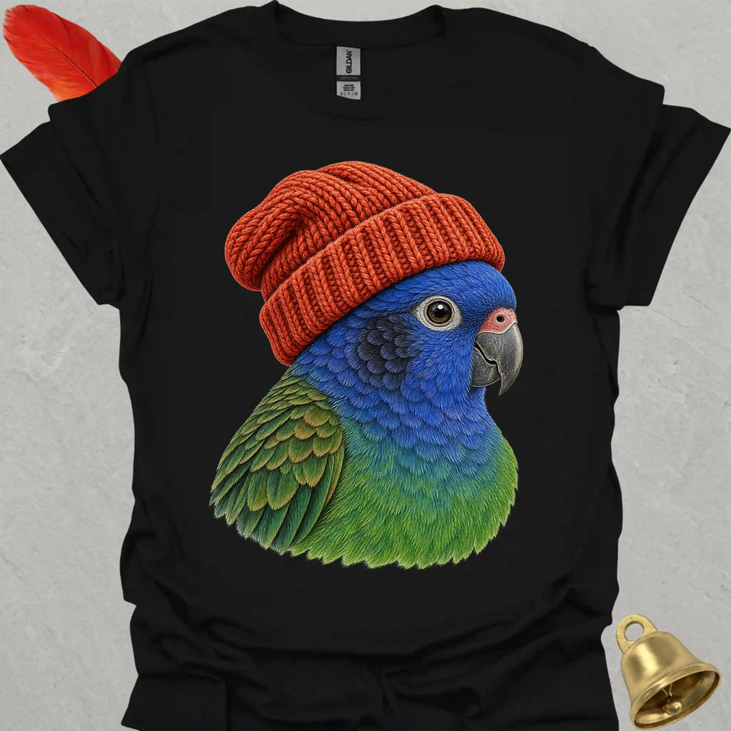 Blue-Headed Pionus Beanie T-Shirt
