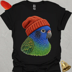 Blue-Headed Pionus Beanie T-Shirt