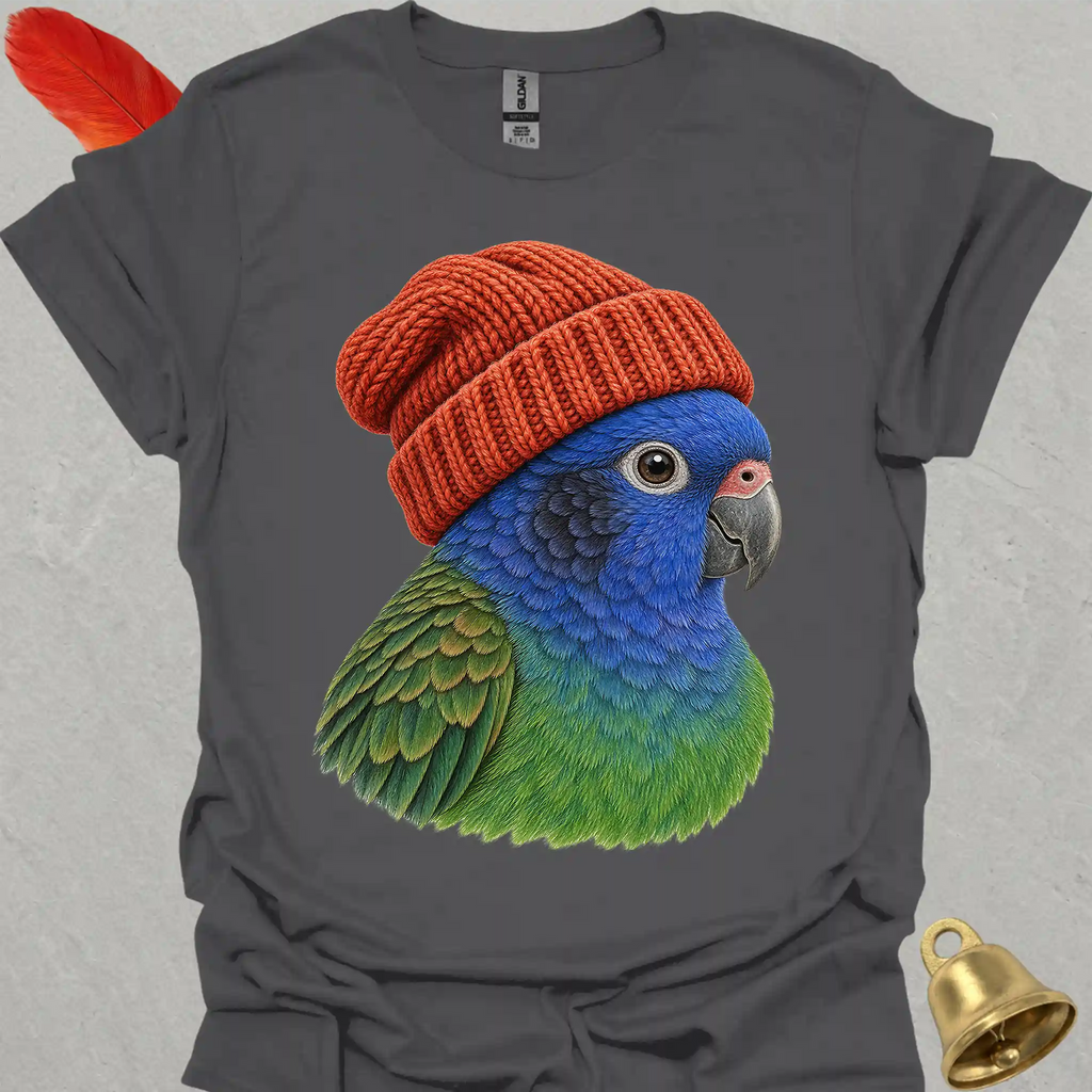 Blue-Headed Pionus Beanie T-Shirt