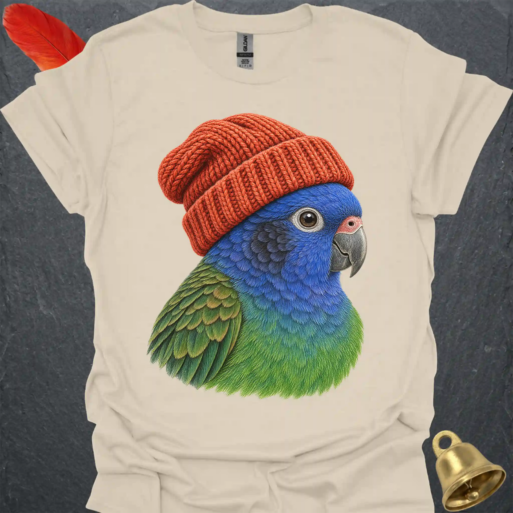 Blue-Headed Pionus Beanie T-Shirt