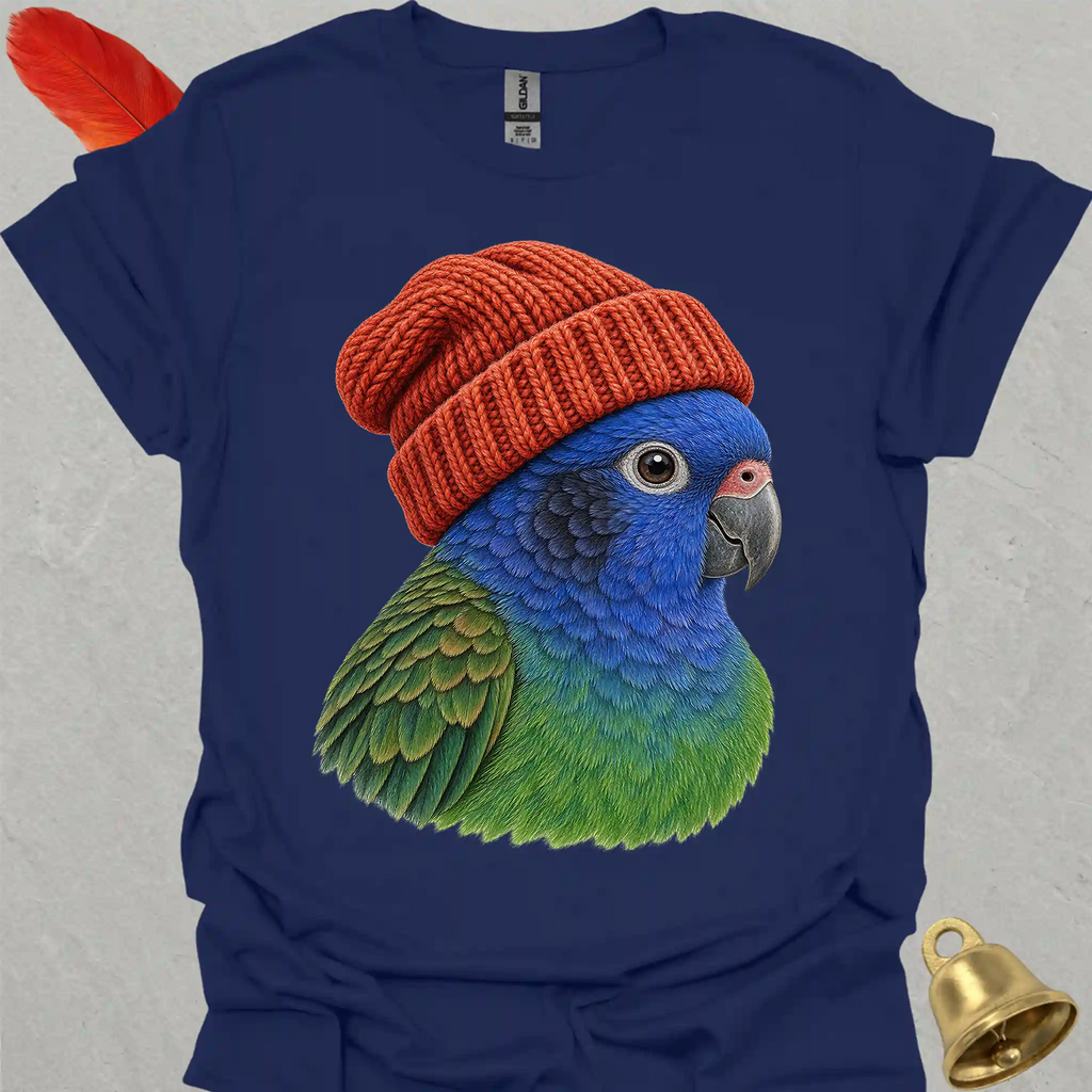 Blue-Headed Pionus Beanie T-Shirt