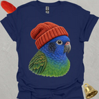 Blue-Headed Pionus Beanie T-Shirt
