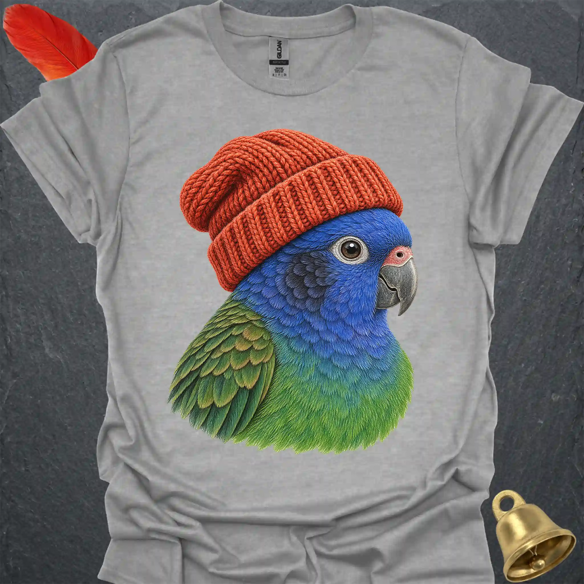 Blue-Headed Pionus Beanie T-Shirt