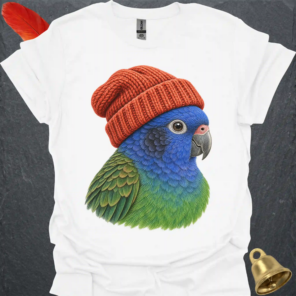 Blue-Headed Pionus Beanie T-Shirt