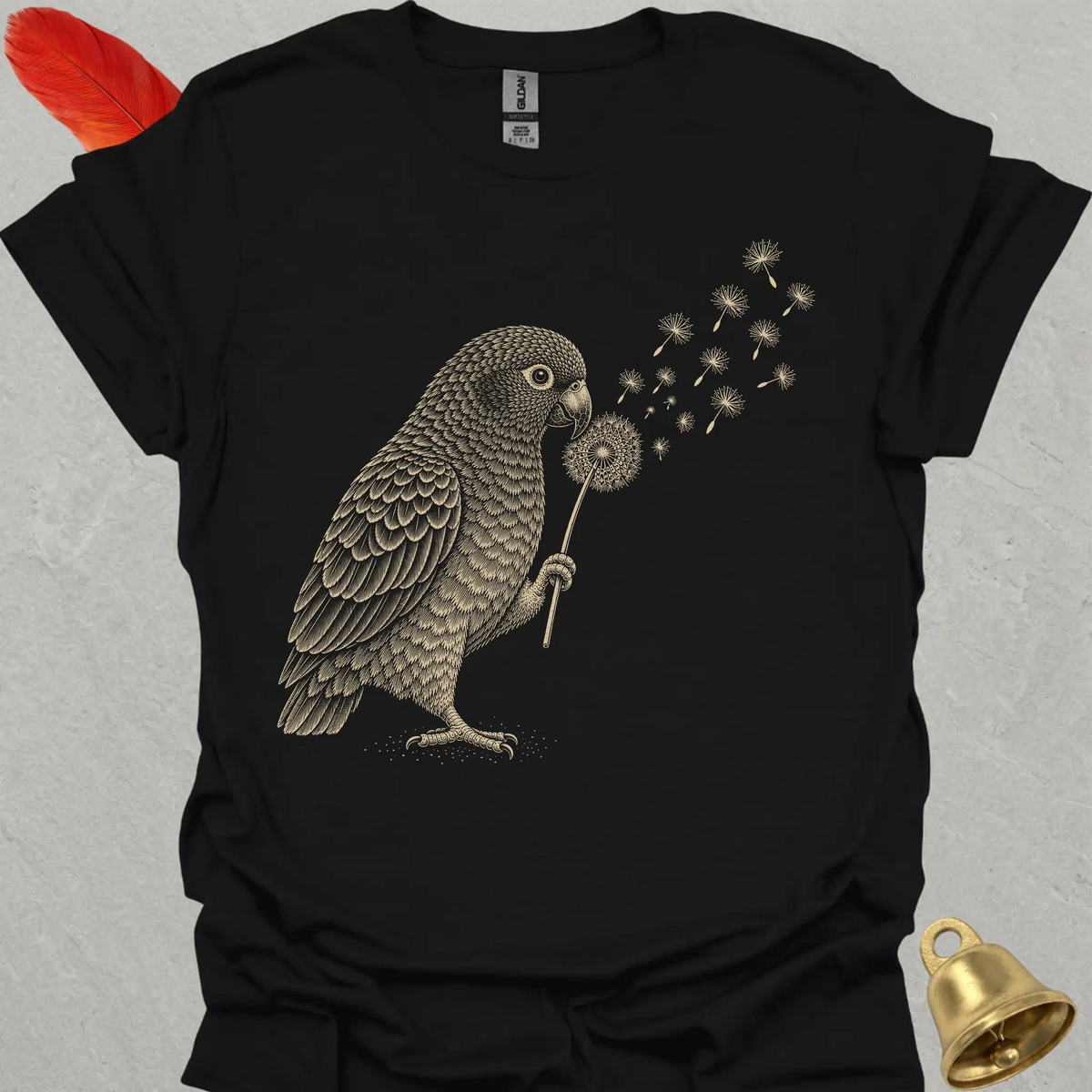 Blue-headed Pionus Blowing Wishes T-Shirt