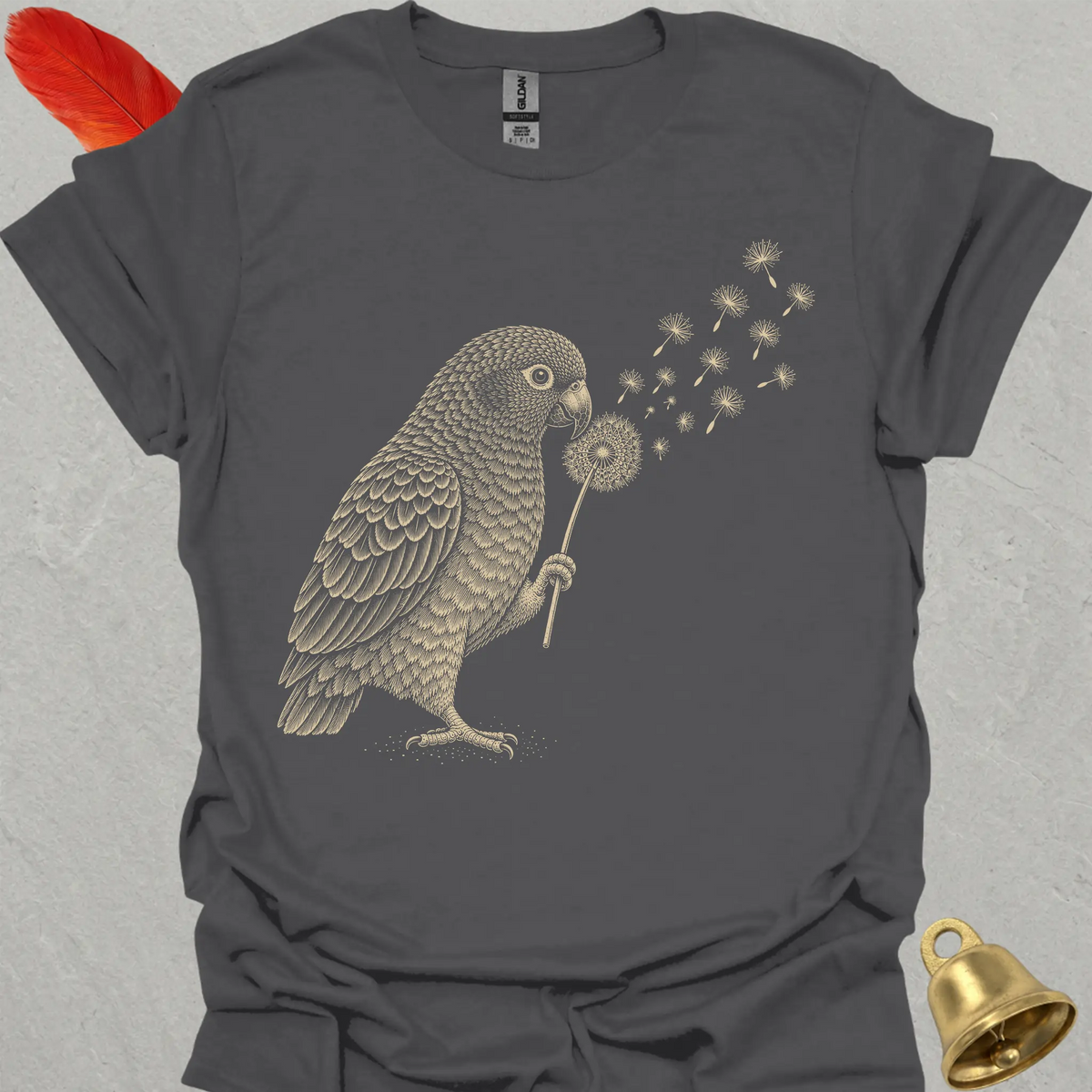 Blue-headed Pionus Blowing Wishes T-Shirt