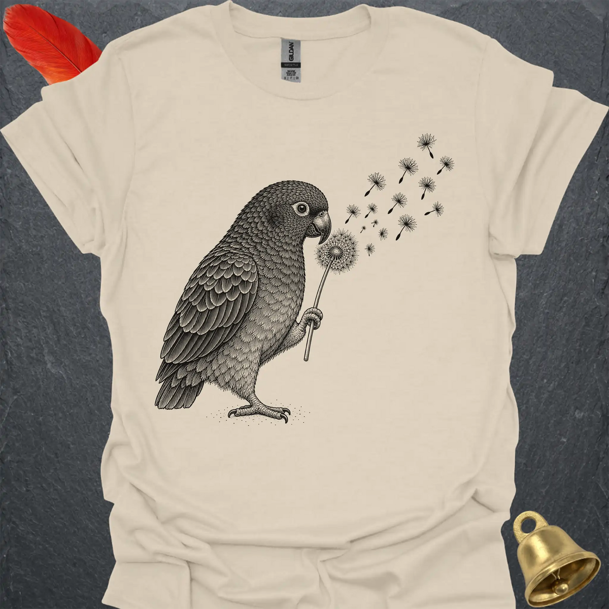 Blue-headed Pionus Blowing Wishes T-Shirt