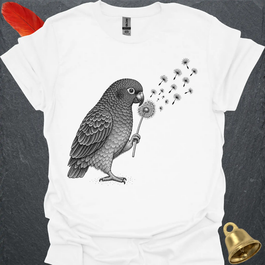 Blue-headed Pionus Blowing Wishes T-Shirt