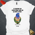 Blue-Headed Pionus Olympic Pooper T-Shirt
