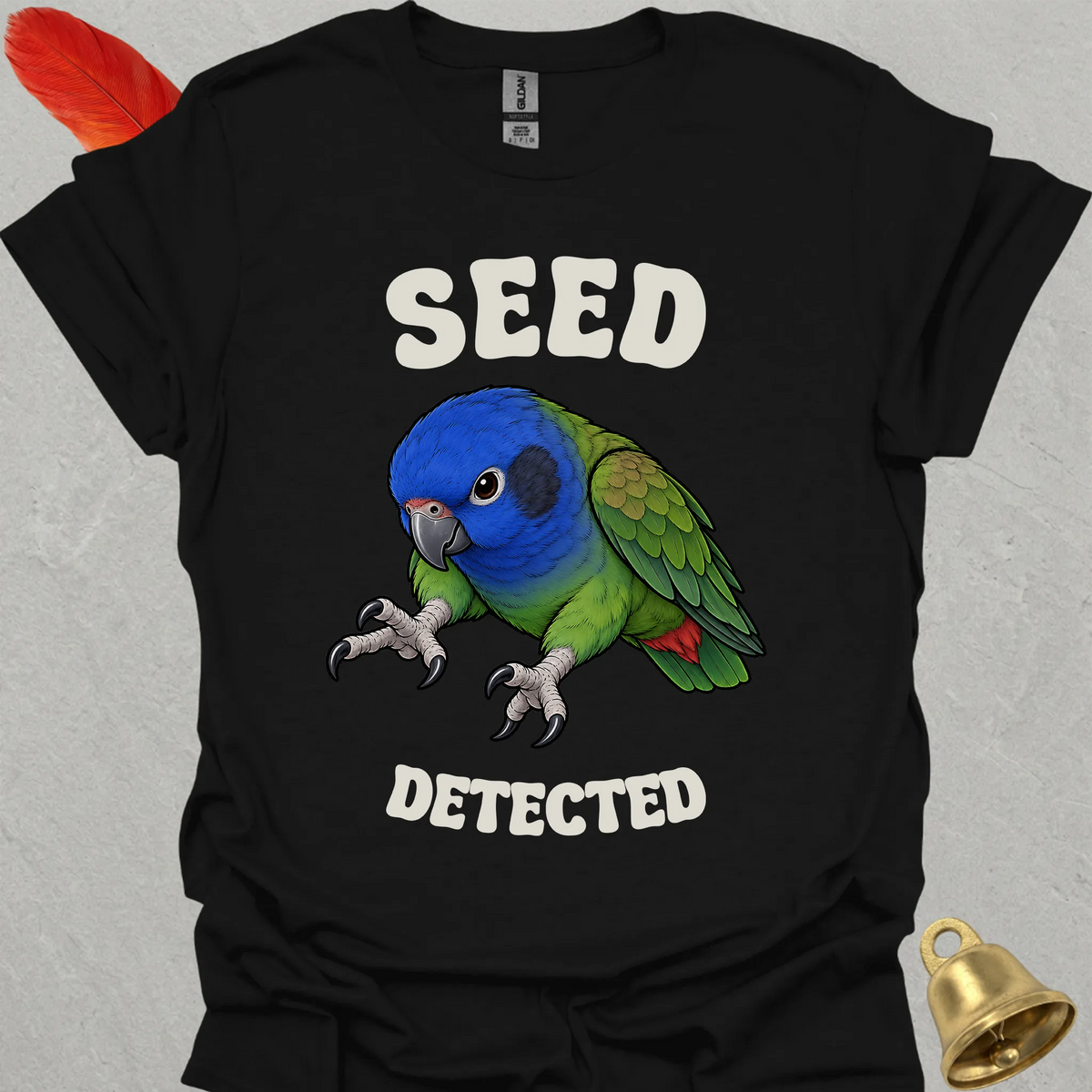 Blue-Headed Pionus Seed Detected T-Shirt