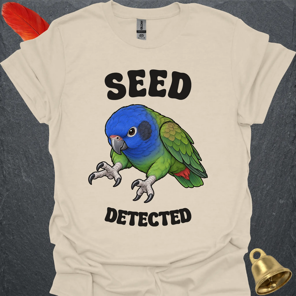 Blue-Headed Pionus Seed Detected T-Shirt