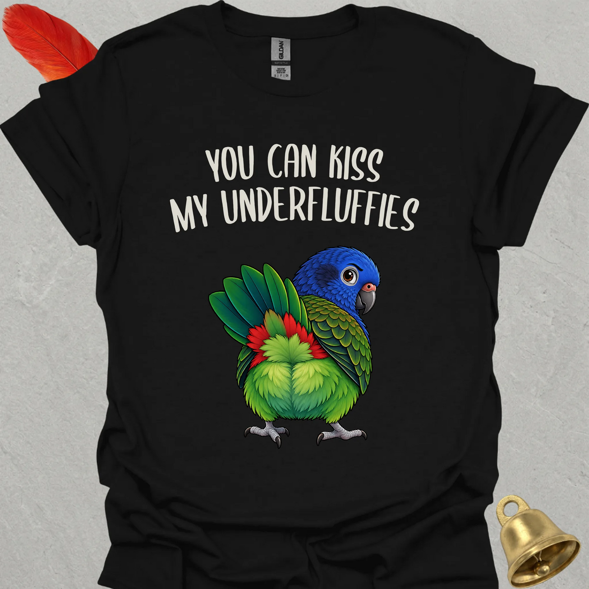 Blue-Headed Pionus Underfluffies T-Shirt