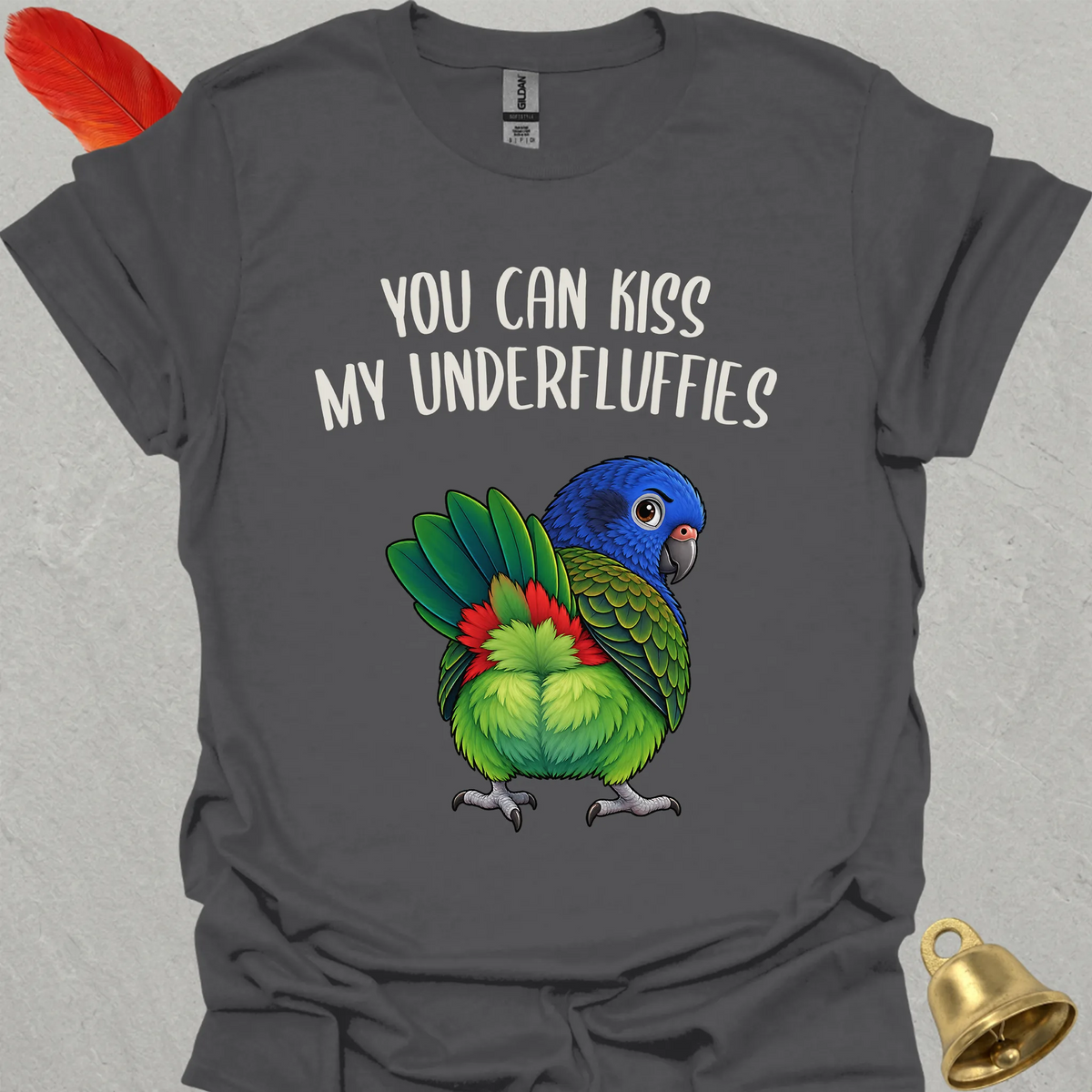 Blue-Headed Pionus Underfluffies T-Shirt